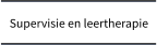 Supervisie en leertherapie
